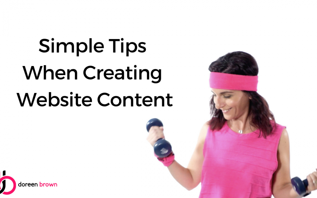 Simple Tips When Creating Website Content
