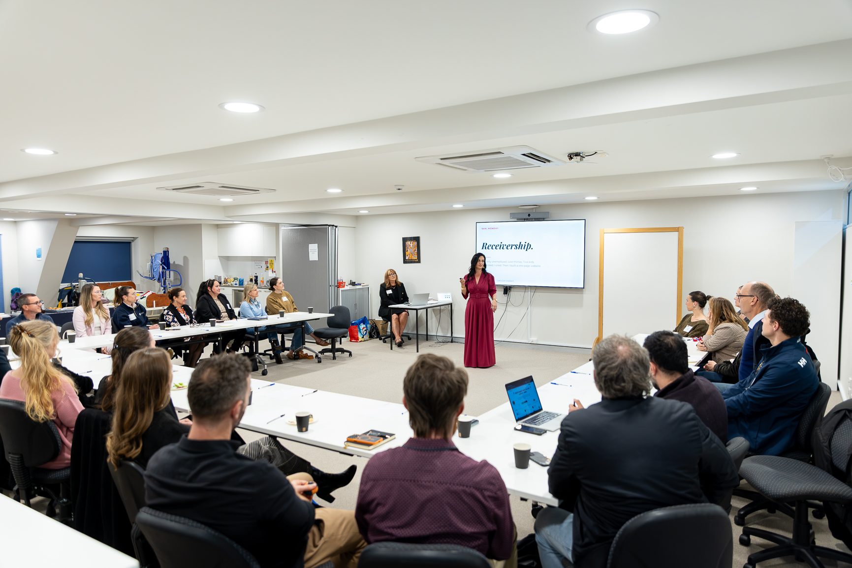 Keynote Speaker 16 Doreen Brown presenting to a room of business owners